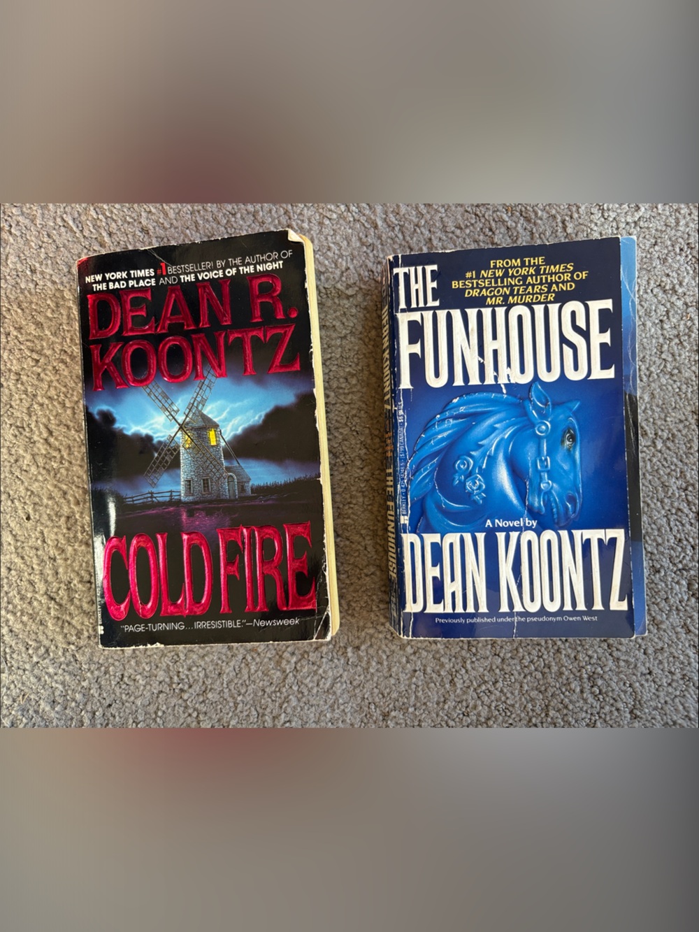 Cold Fire & The Funhouse - Horror Supernatural thrillers 2 Paperback Book Set